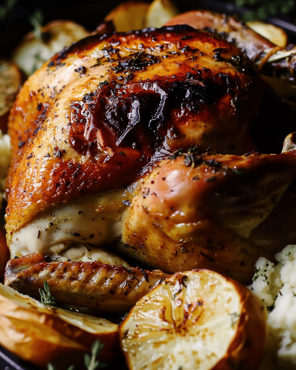 Cider Brined Roast Chicken