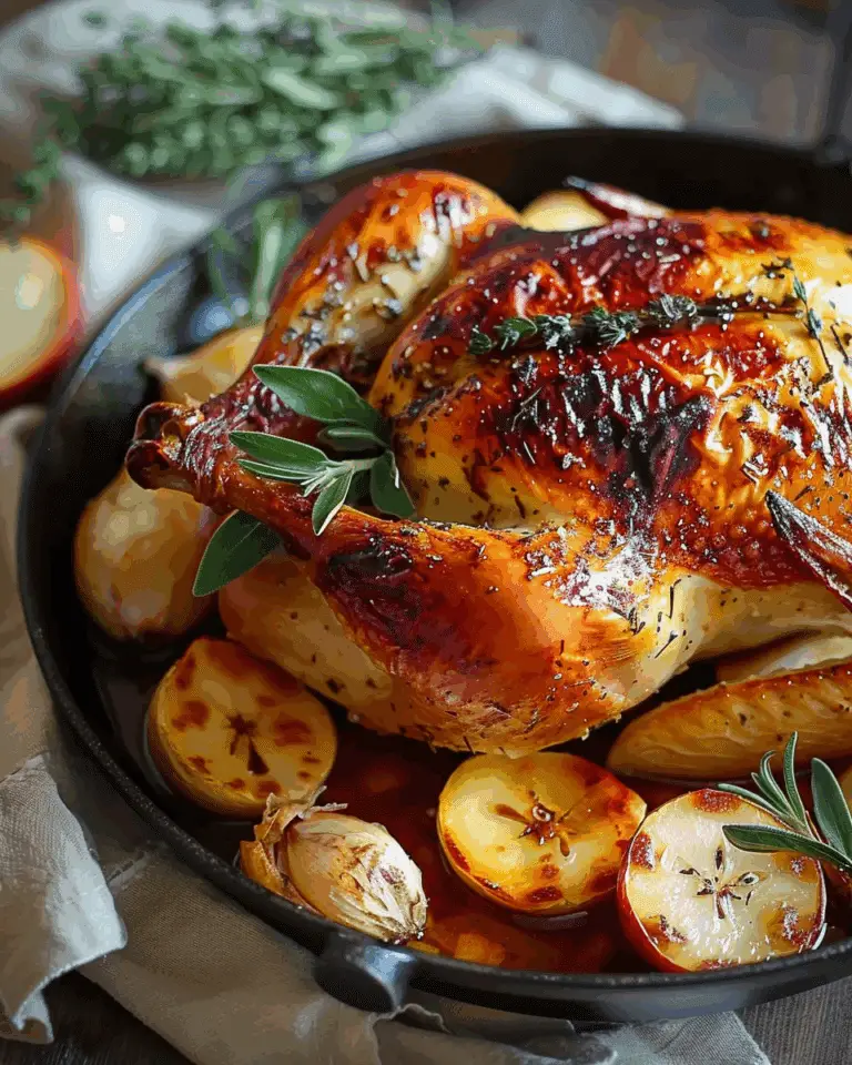 Cider Brined Roast Chicken