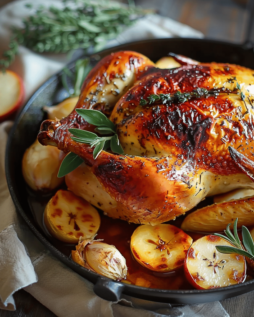 Cider Brined Roast Chicken