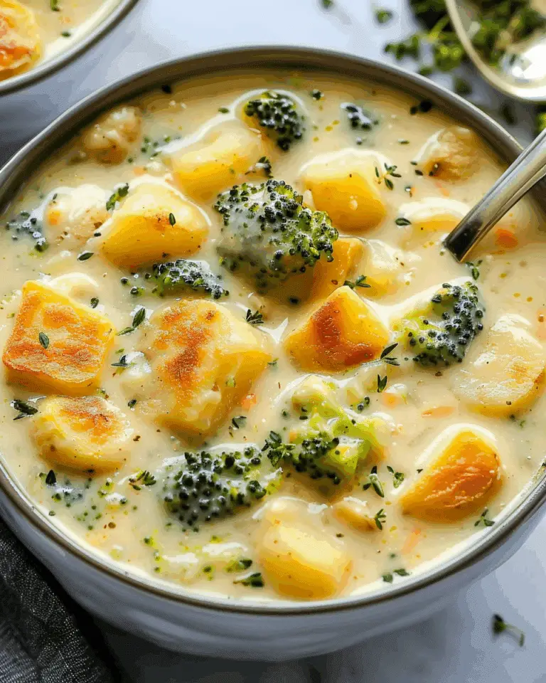 Broccoli Potato Cheese Soup