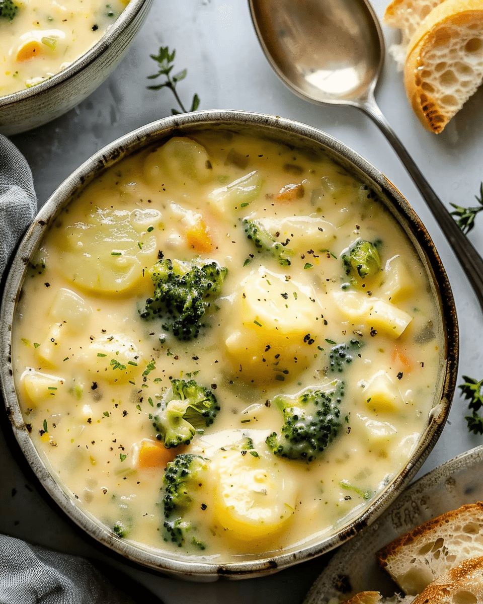 Broccoli Potato Cheese Soup