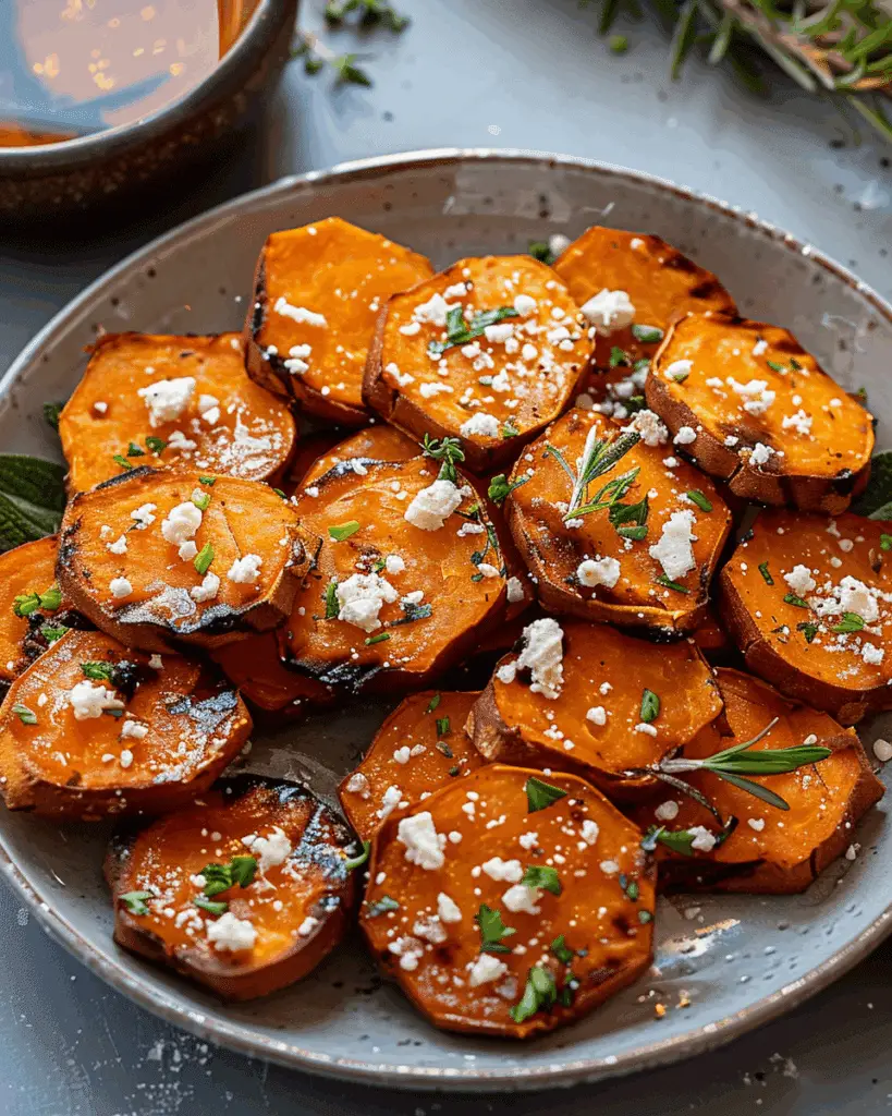 Delicious Honey Feta Sweet Potato Rounds Recipe for Any Meal