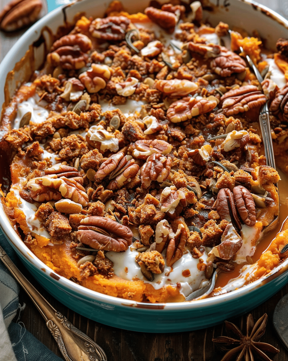 Southern Maple Sweet Potato Casserole