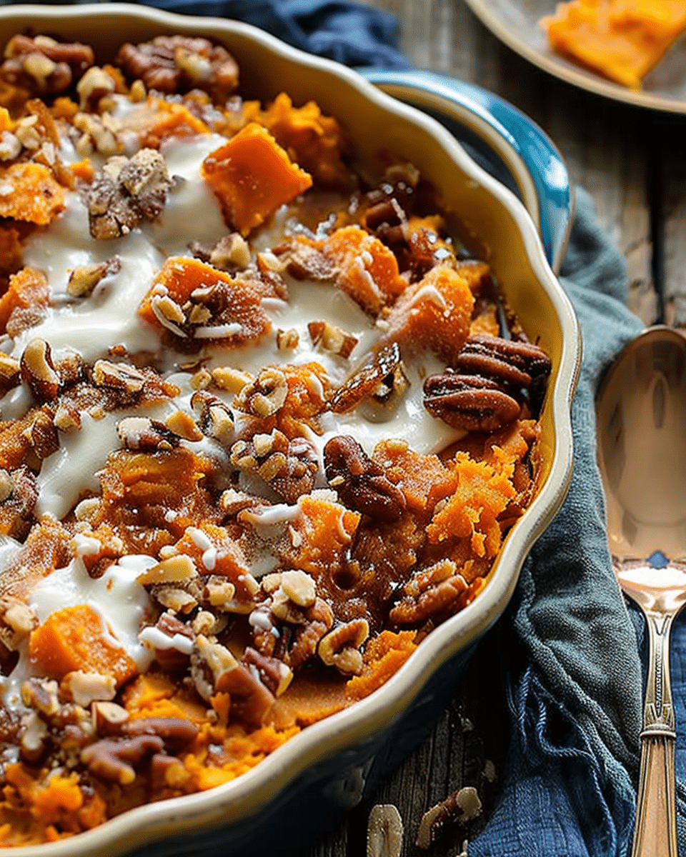 Southern Maple Sweet Potato Casserole