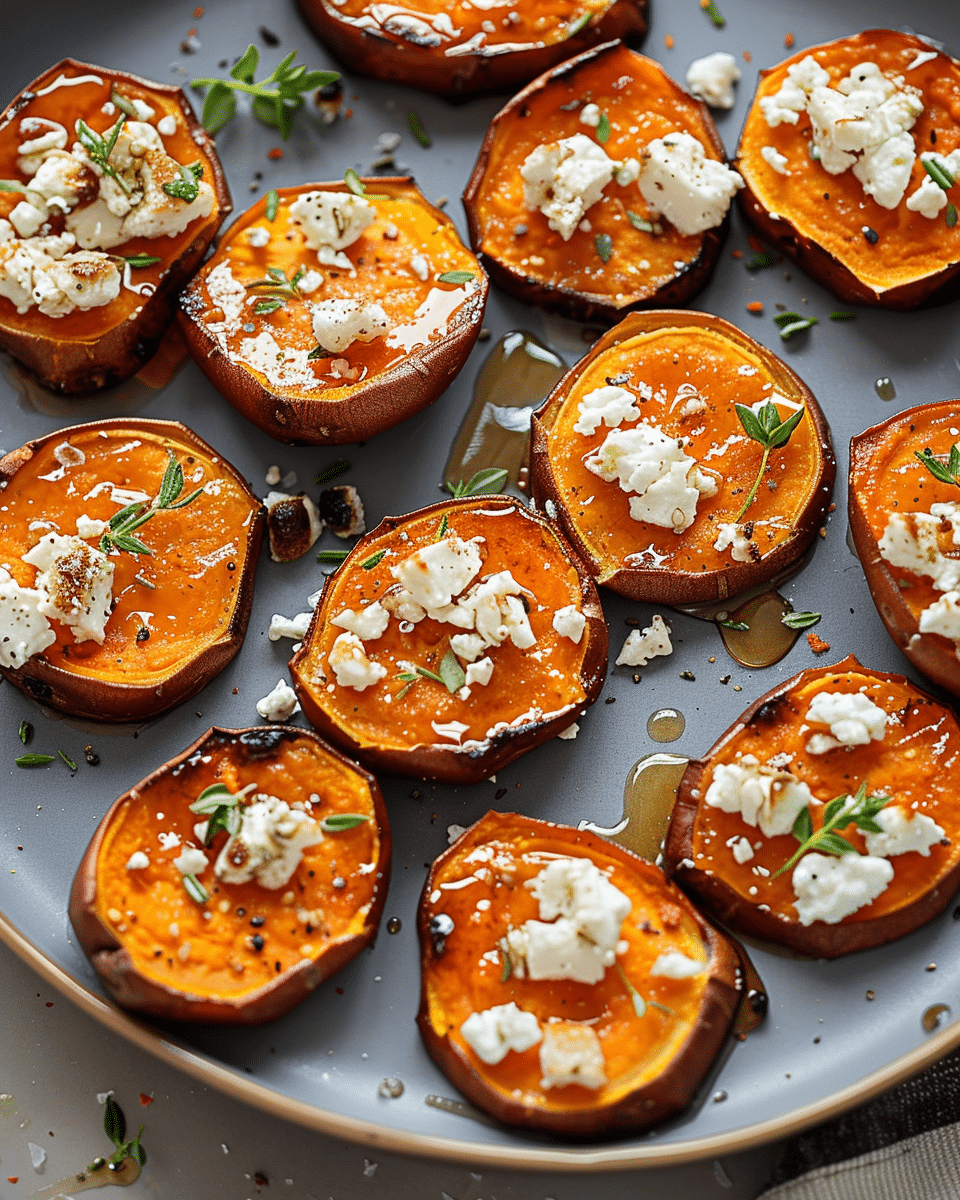 Delicious Honey Feta Sweet Potato Rounds Recipe for Any Meal