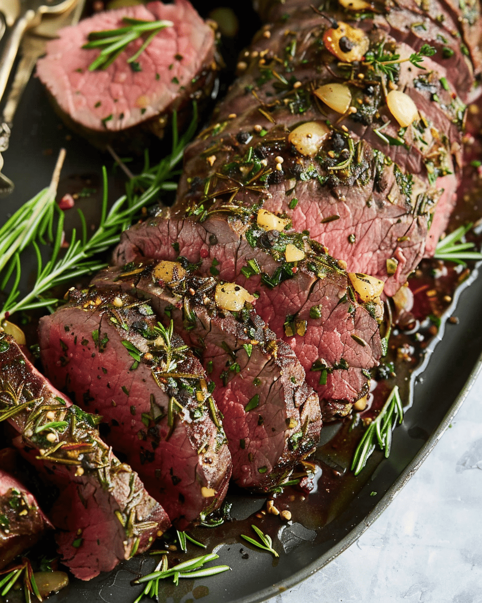 Garlic Rosemary Beef Tenderloin