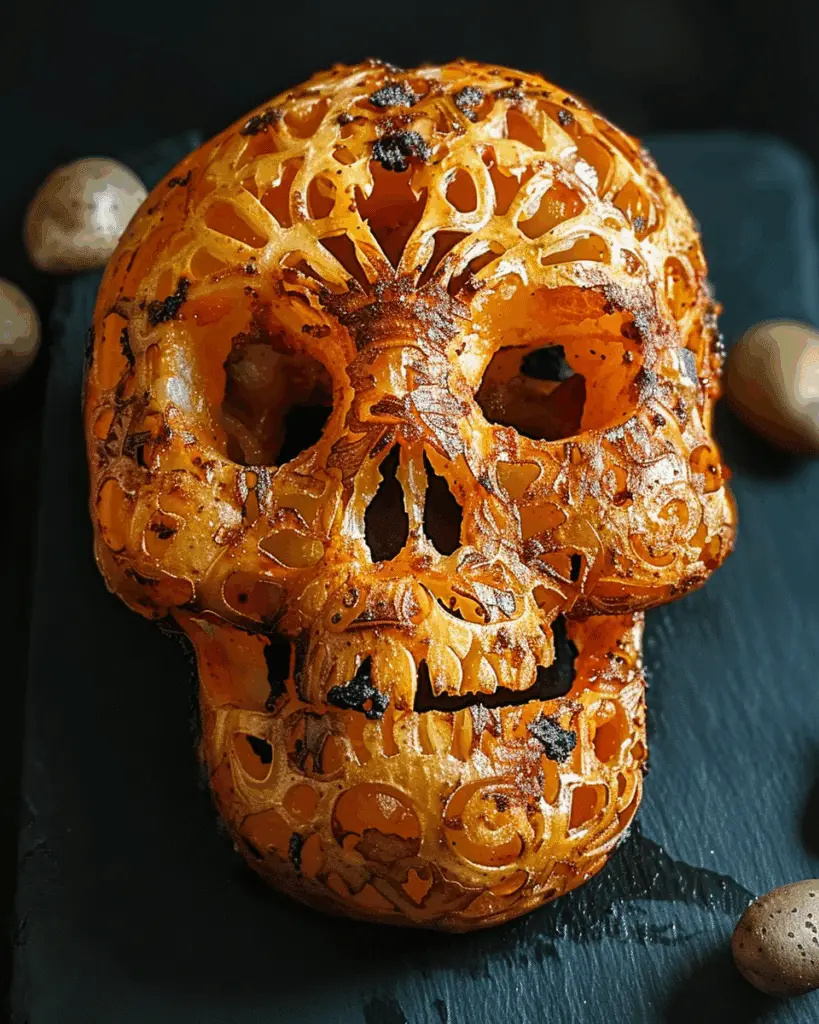 Spooky Halloween Skull Potatoes