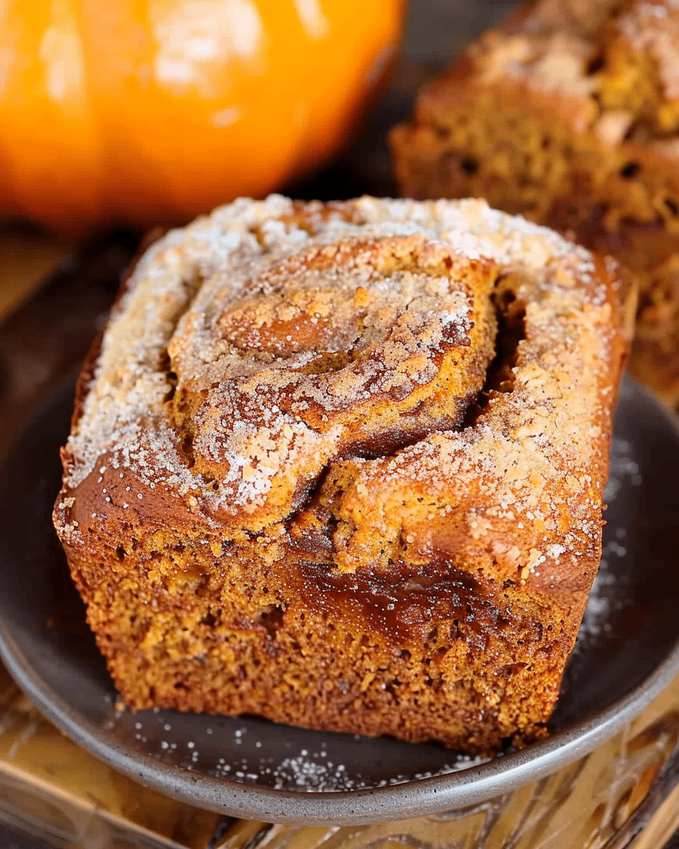 Cinnamon Swirl Pumpkin Bread Mini Loaves