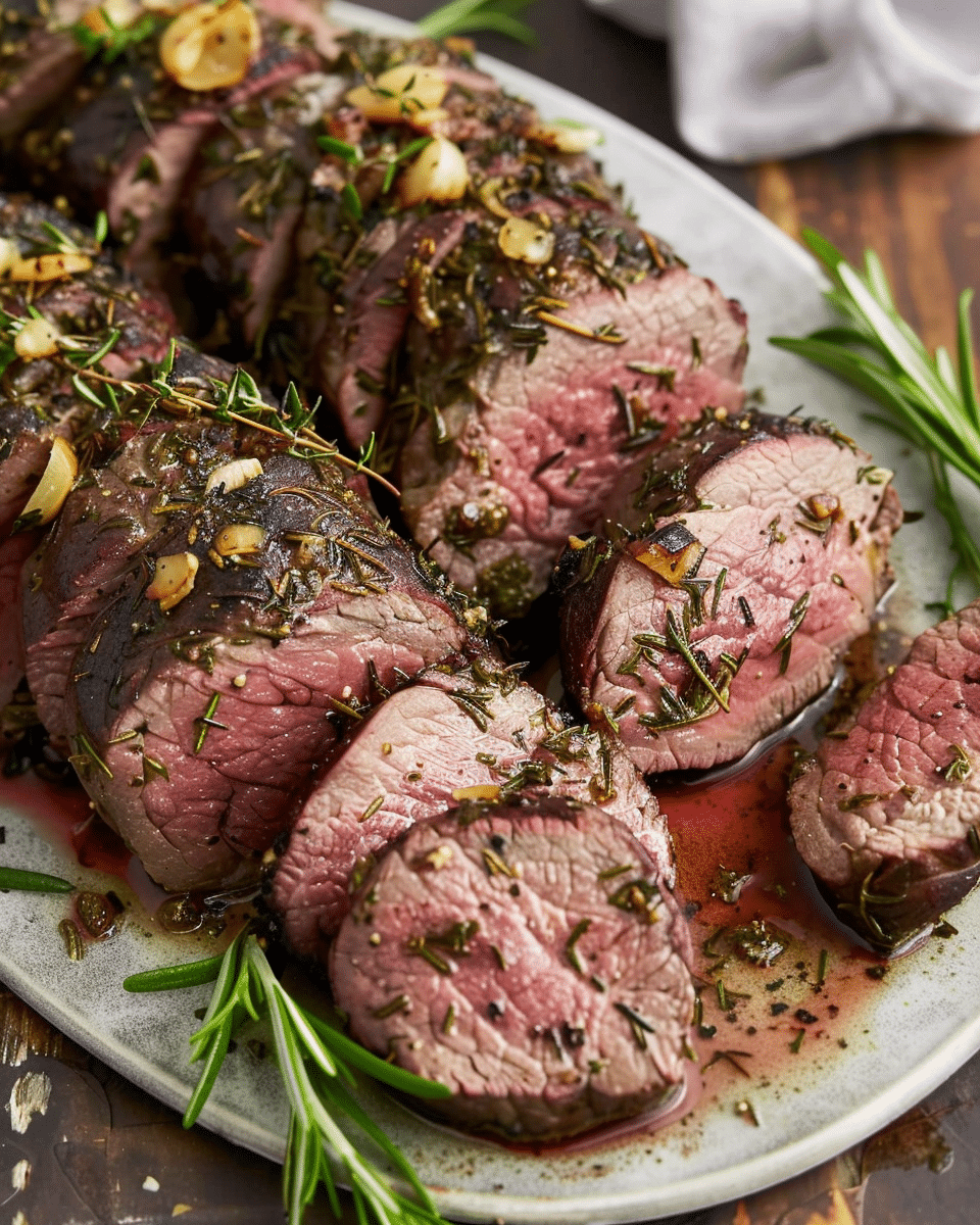 Garlic Rosemary Beef Tenderloin
