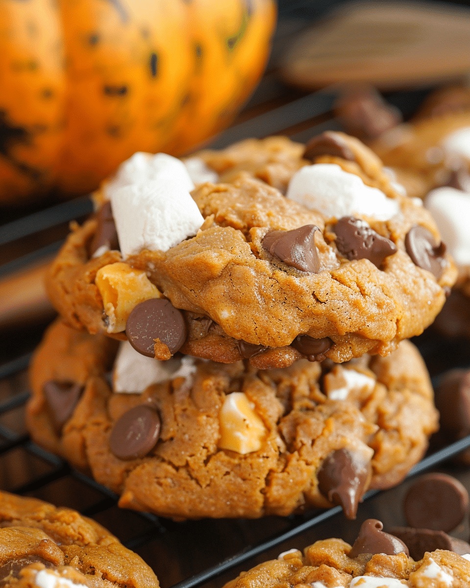 Pumpkin S’mores Cookies