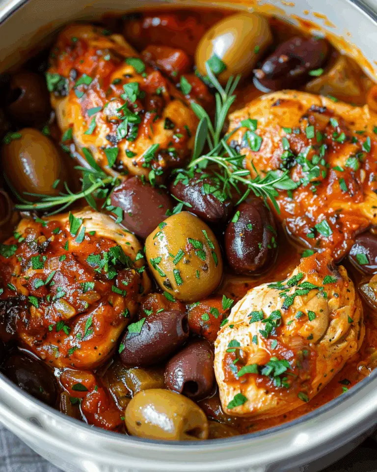 Slow Cooker Mediterranean Chicken