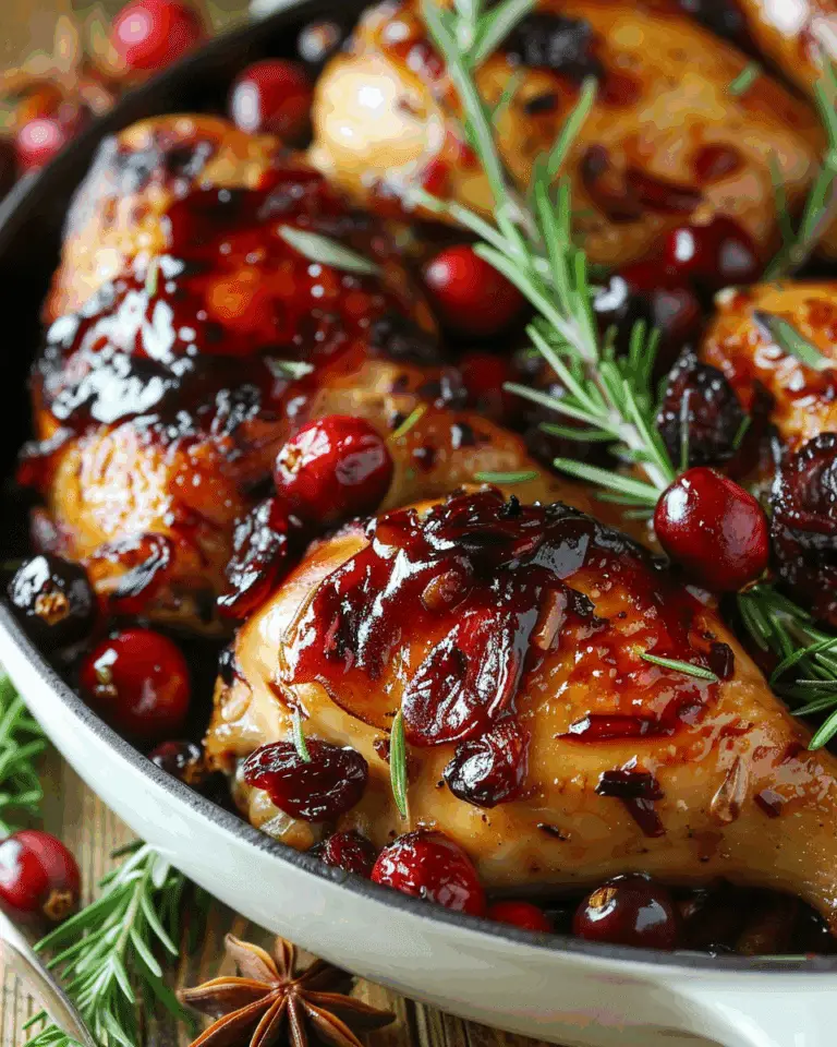 Sweet and Savory Cranberry Glazed Chicken