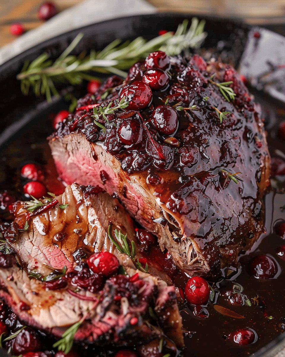 Cranberry Balsamic Roast Beef