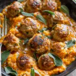 Turkey Meatballs in Pumpkin Sage Sauce