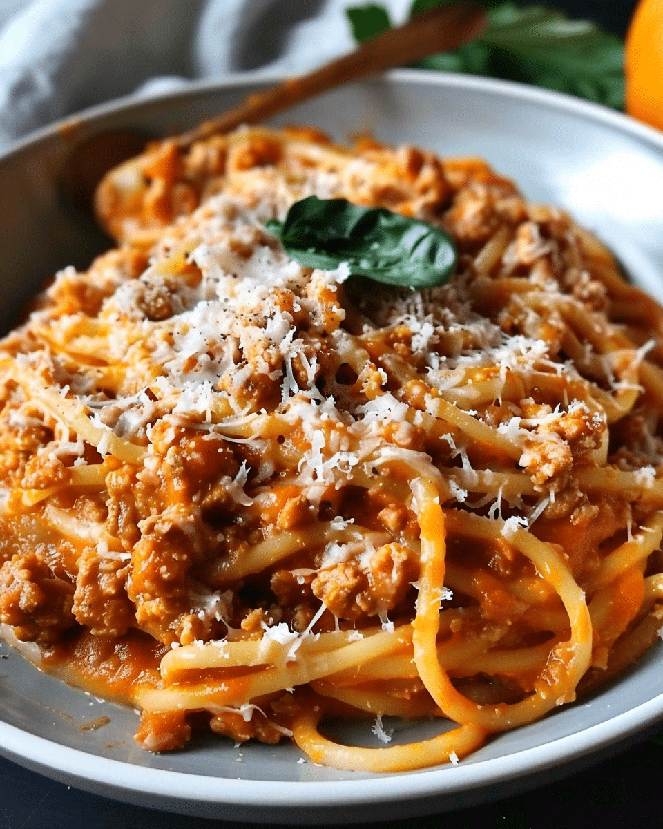 Creamy Pumpkin Bolognese
