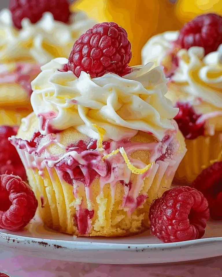 Raspberry Lemon Heaven Cupcakes