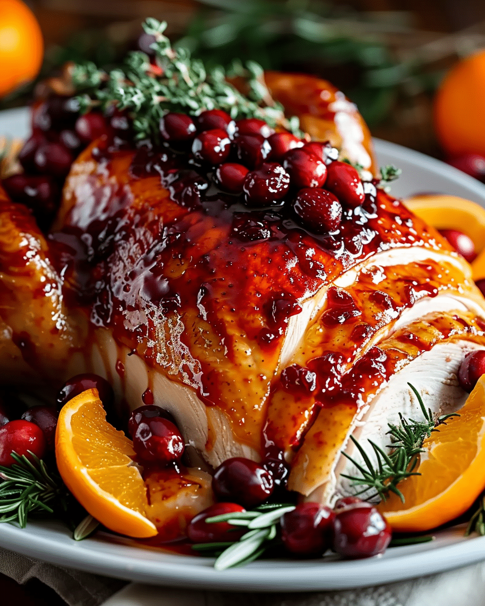 Cranberry Orange Glazed Turkey