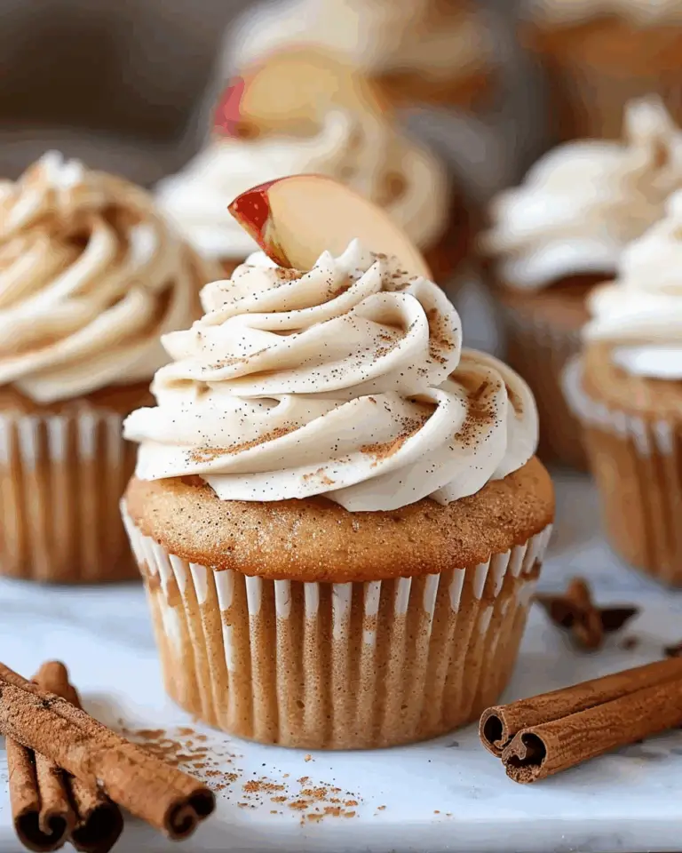 Cinnamon Apple Cider Cupcakes