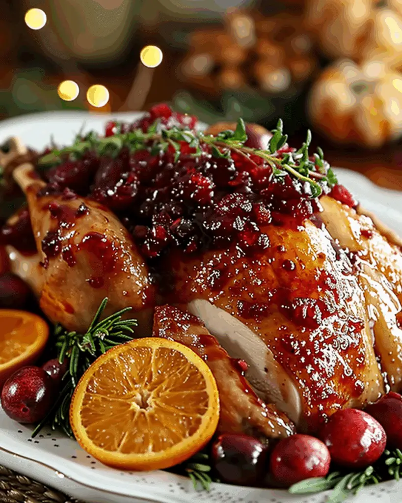 Cranberry Orange Glazed Turkey