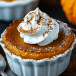 Keto Mini Crustless Pumpkin Pie