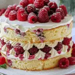 Heavenly White Chocolate Raspberry Cake