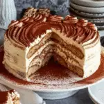 Round Tiramisu Cake