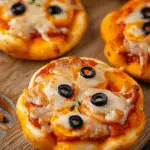 Pumpkin-Shaped Mini Pizzas