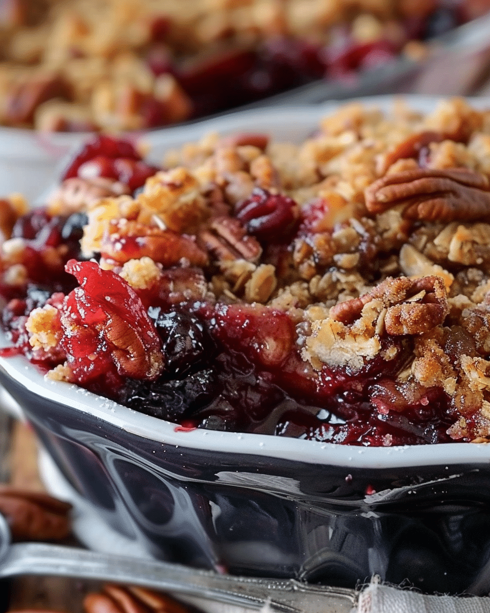 Cranberry Orange Pecan Crisp