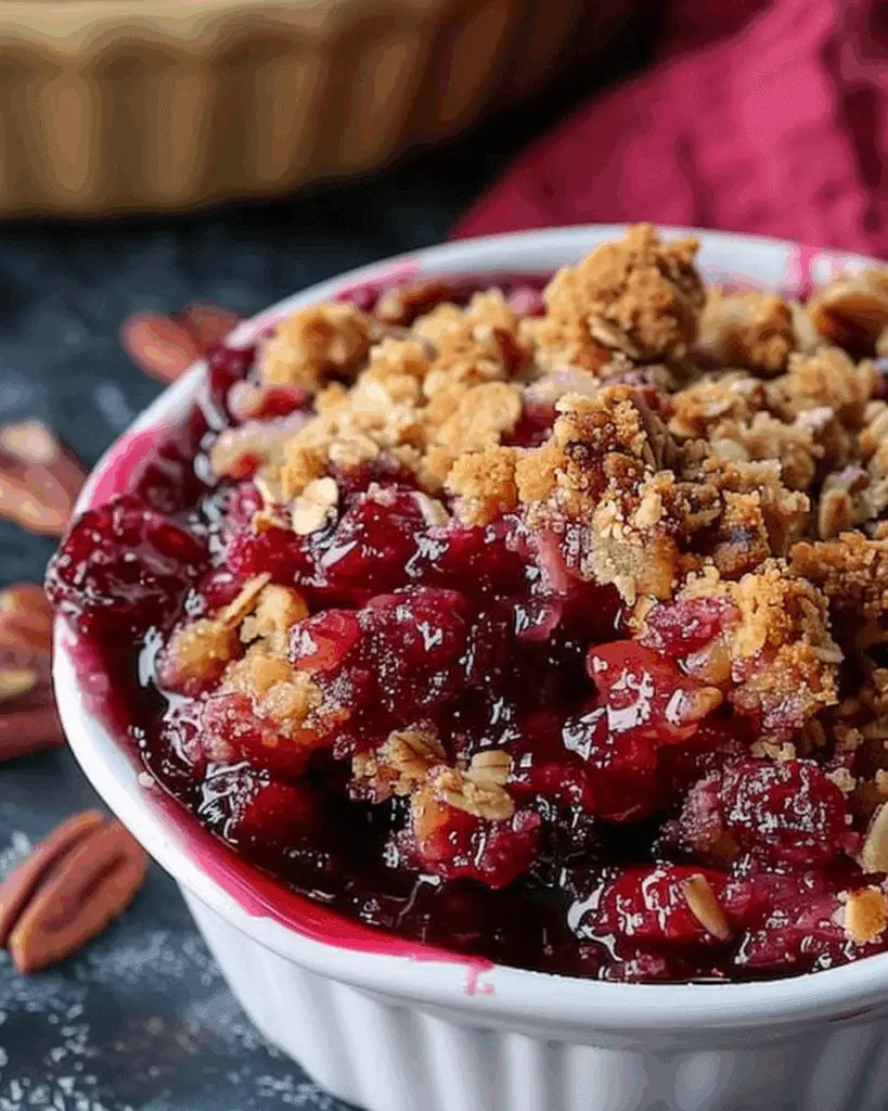 Cranberry Orange Pecan Crisp
