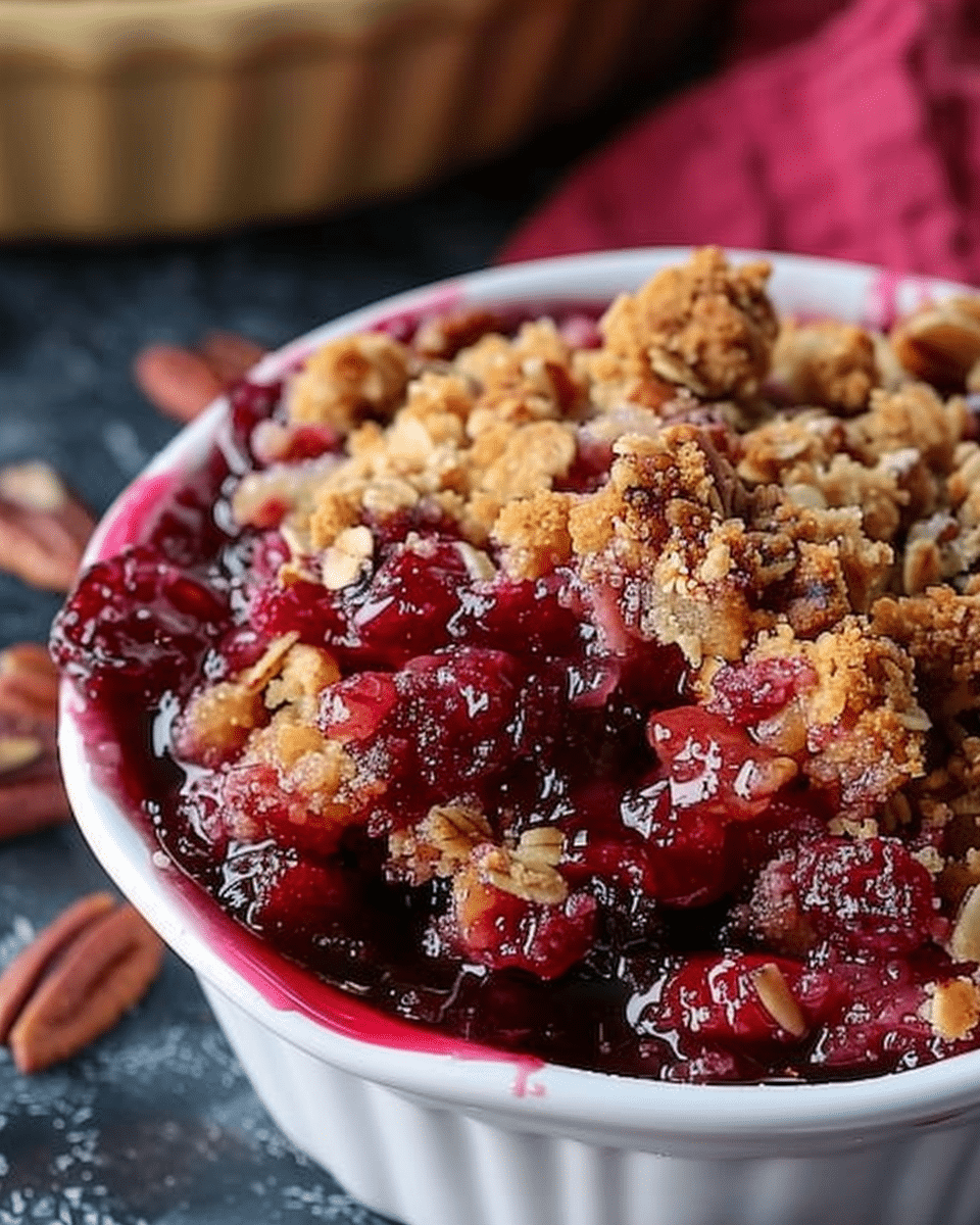 Cranberry Orange Pecan Crisp