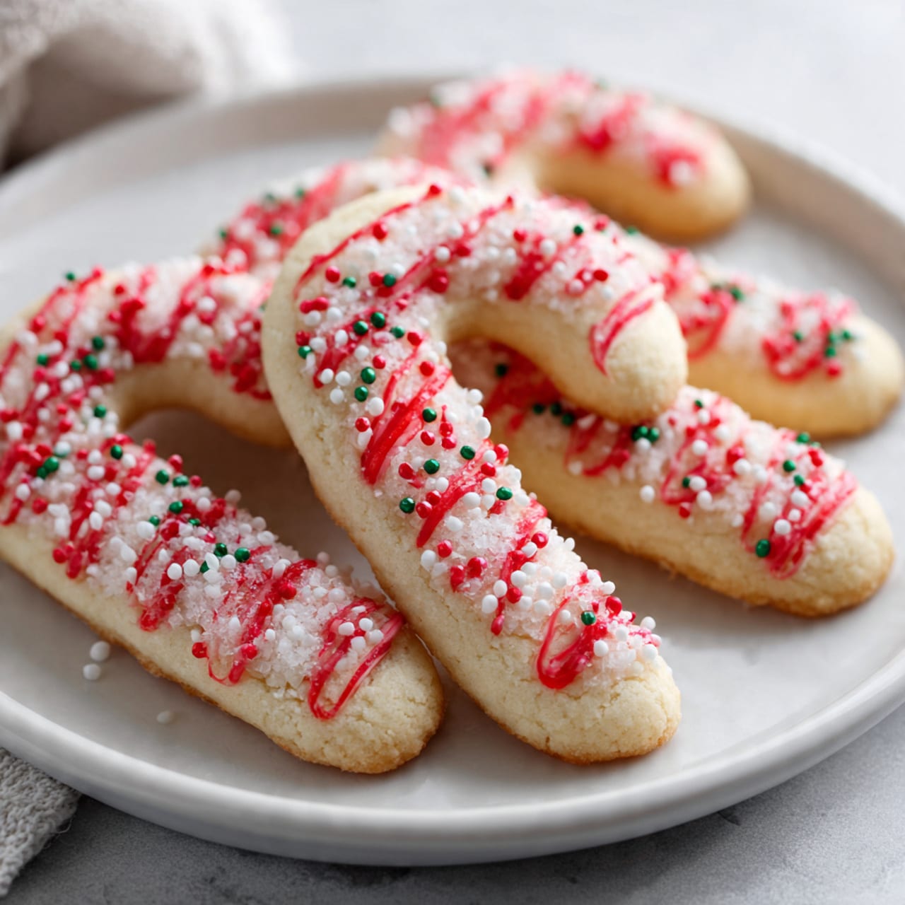 Candy Cane Sugar Cookies