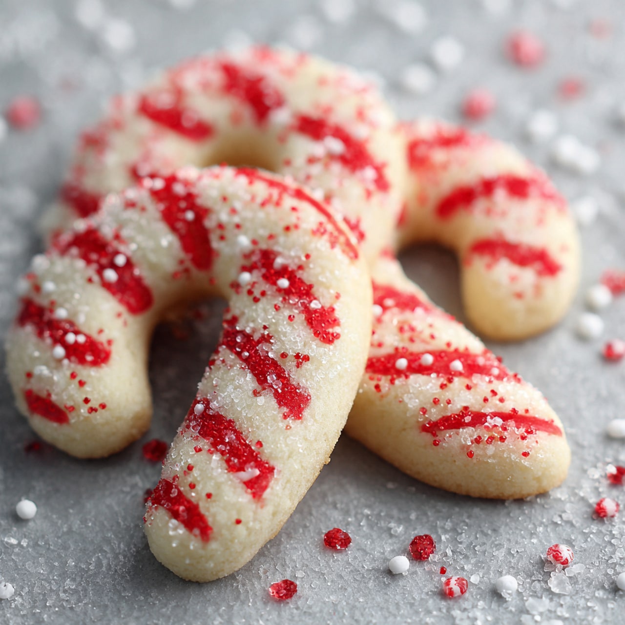 Candy Cane Sugar Cookies