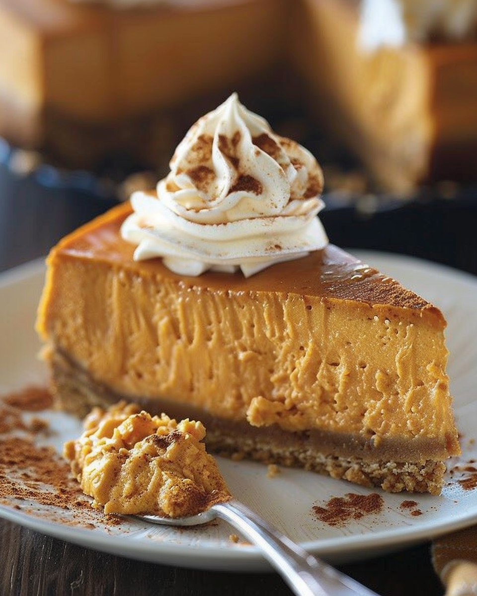 Pumpkin Cheesecake (No Water Bath) 5 Pumpkin Cheesecake (No Water Bath)