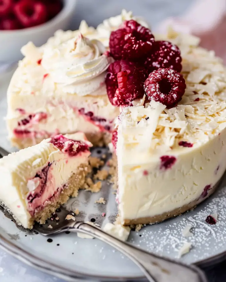 White Chocolate Raspberry Cheesecake