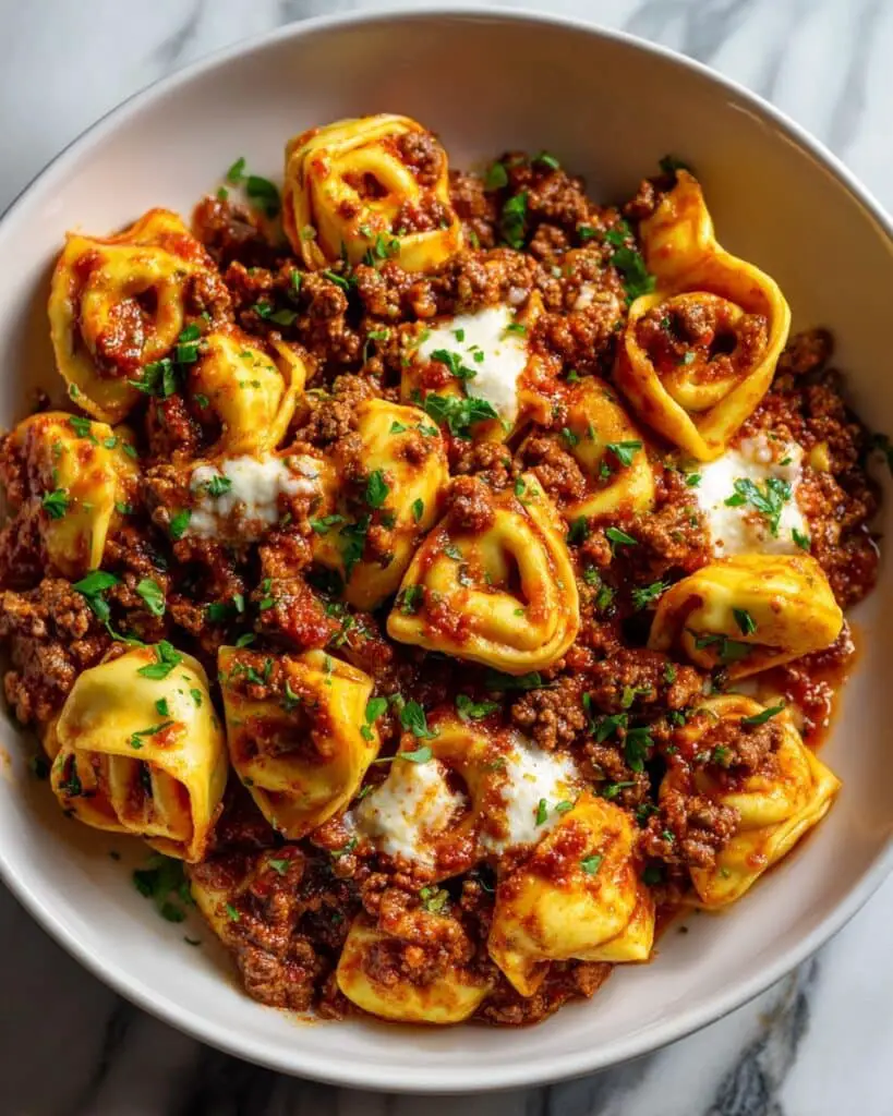 Beefy Tortellini Bake Recipe