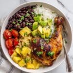 Cuban Mojo Chicken with Pineapple-Avocado Salsa Recipe