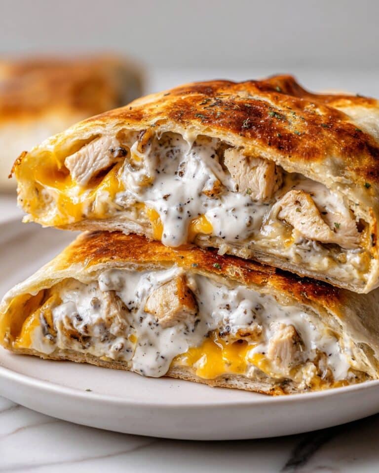 Cheesy Garlic Chicken Wraps Recipe