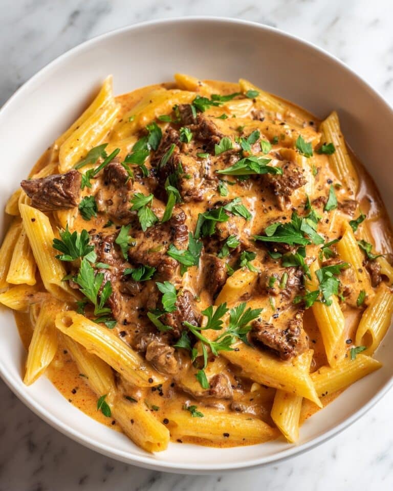 High Protein Creamy Beef Pasta Recipe for Quick Weeknight Dinners Recipe