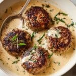 Hamburger Steaks in Creamy Dill Sauce Recipe