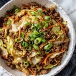 Chinese Ground Beef and Cabbage Stir Fry Recipe