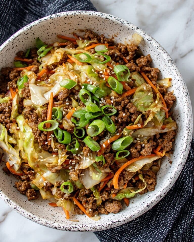 Chinese Ground Beef and Cabbage Stir Fry Recipe