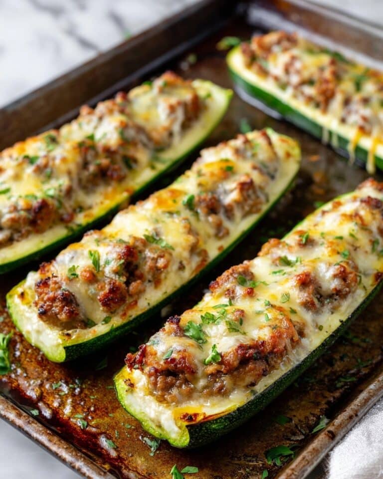 Easy Ground Beef Zucchini Boats (Healthy and Delicious) Recipe