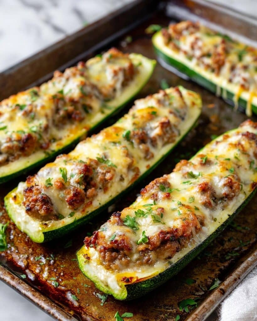 Easy Ground Beef Zucchini Boats (Healthy and Delicious) Recipe