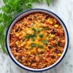 Beef Enchilada Casserole with Rice Recipe