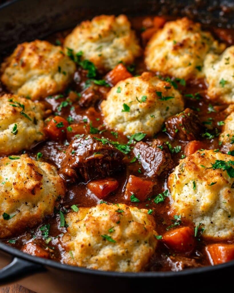 Hearty Ground Beef and Dumplings Recipe