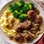 Slow Cooker Salisbury Steak Meatballs Recipe