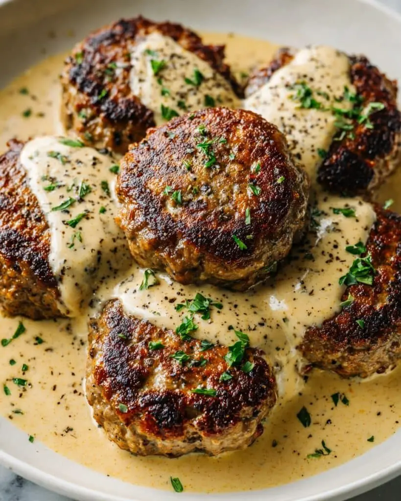 Amish Hamburger Steak Bake Recipe