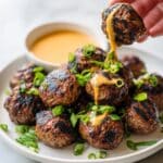 Korean BBQ Meatballs with Spicy Mayo Dip Recipe