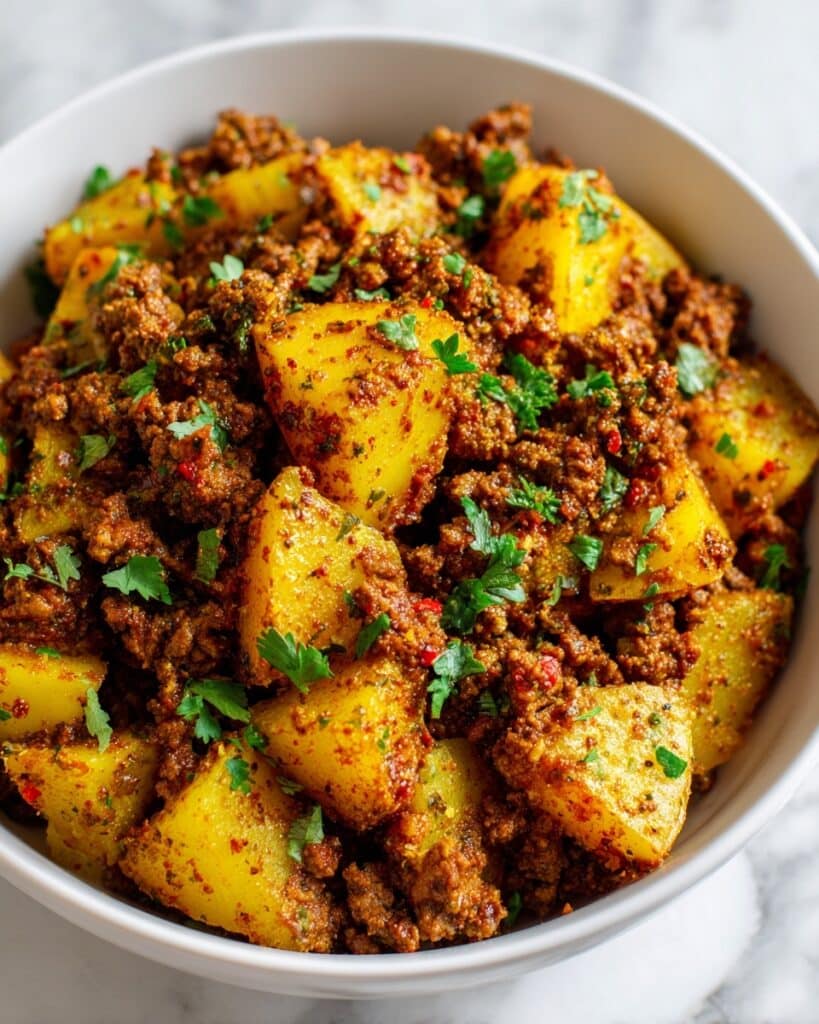 High Protein Ground Beef with Potatoes Recipe