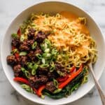Caramelized Beef and Peanut Noodles Recipe